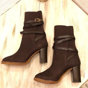 Tory Burch Camel Jamie boots NWOT